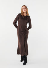 TWIST AND TANGO-MALENE DRESS COFFEE-JUST BRAZIL