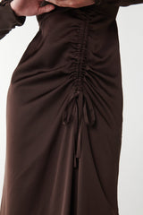 TWIST AND TANGO-MALENE DRESS COFFEE-JUST BRAZIL