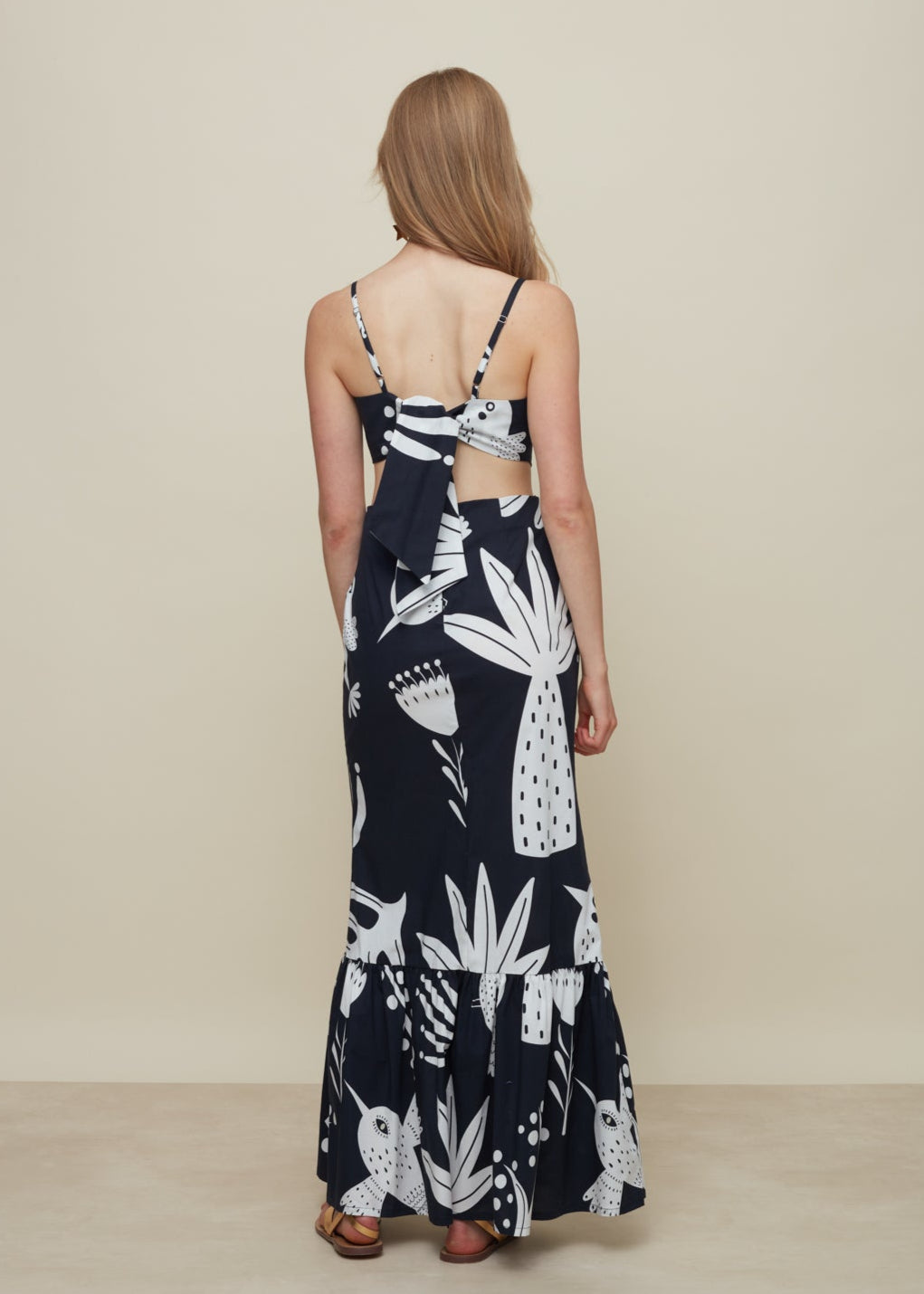 GALERIA-MARIGOLD FLORESTA BLACK DRESS-JUST BRAZIL
