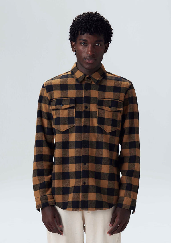 OSKLEN-MENS PLAID-SHIRT JACKET-JUST BRAZIL