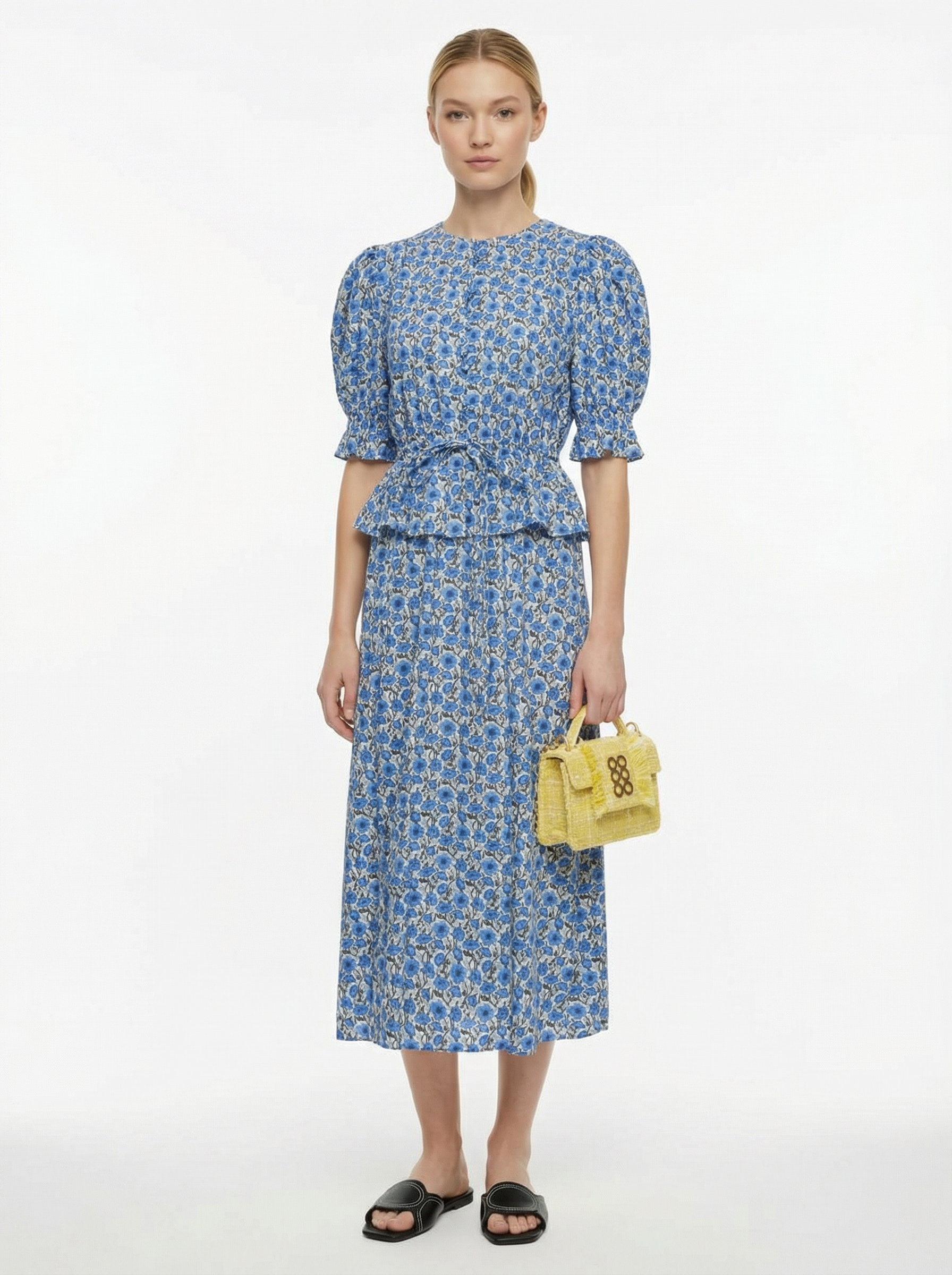 Milena Liberty Blue Flowers Dress