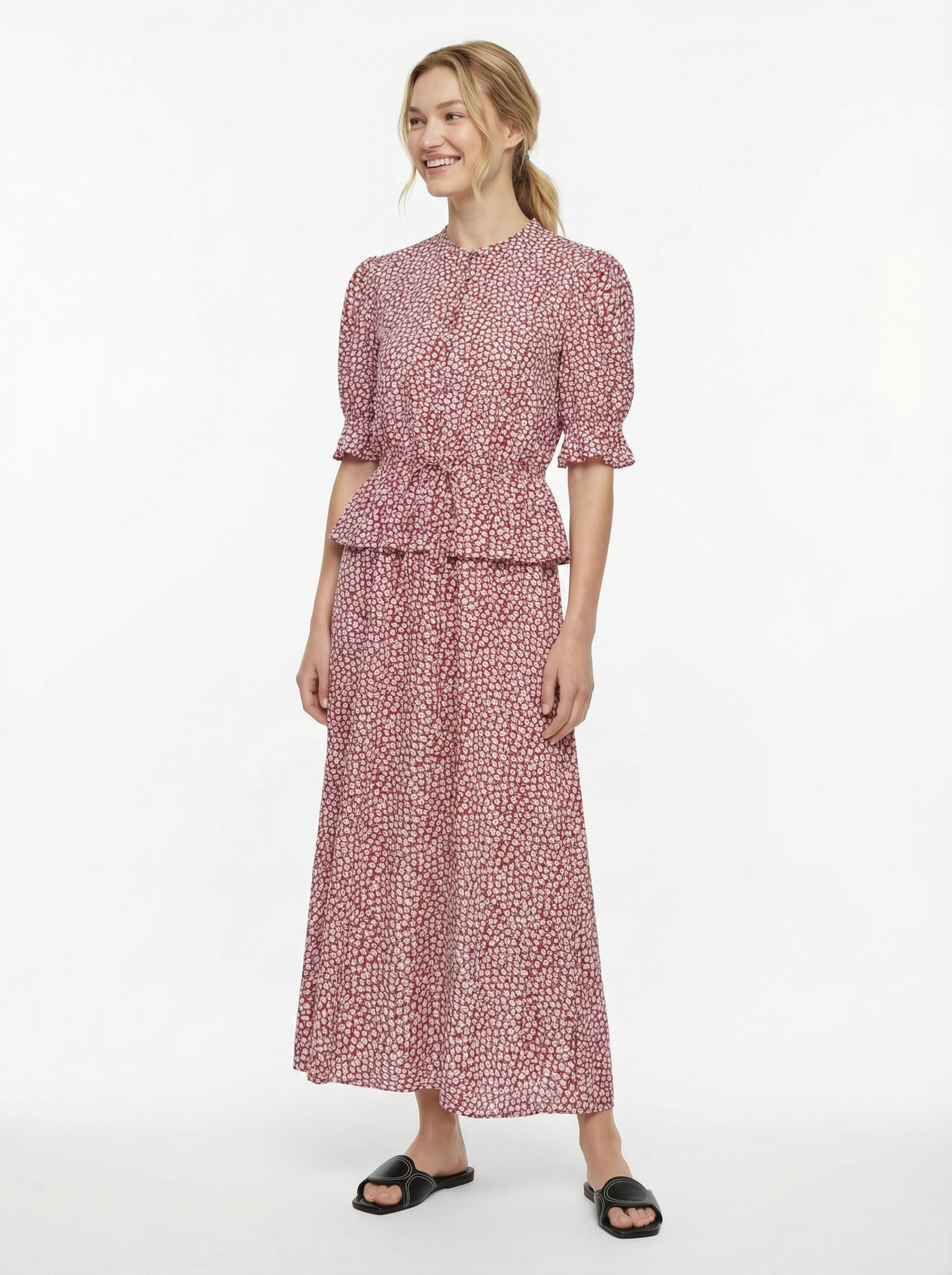 Milena Liberty Red Flowers Dress