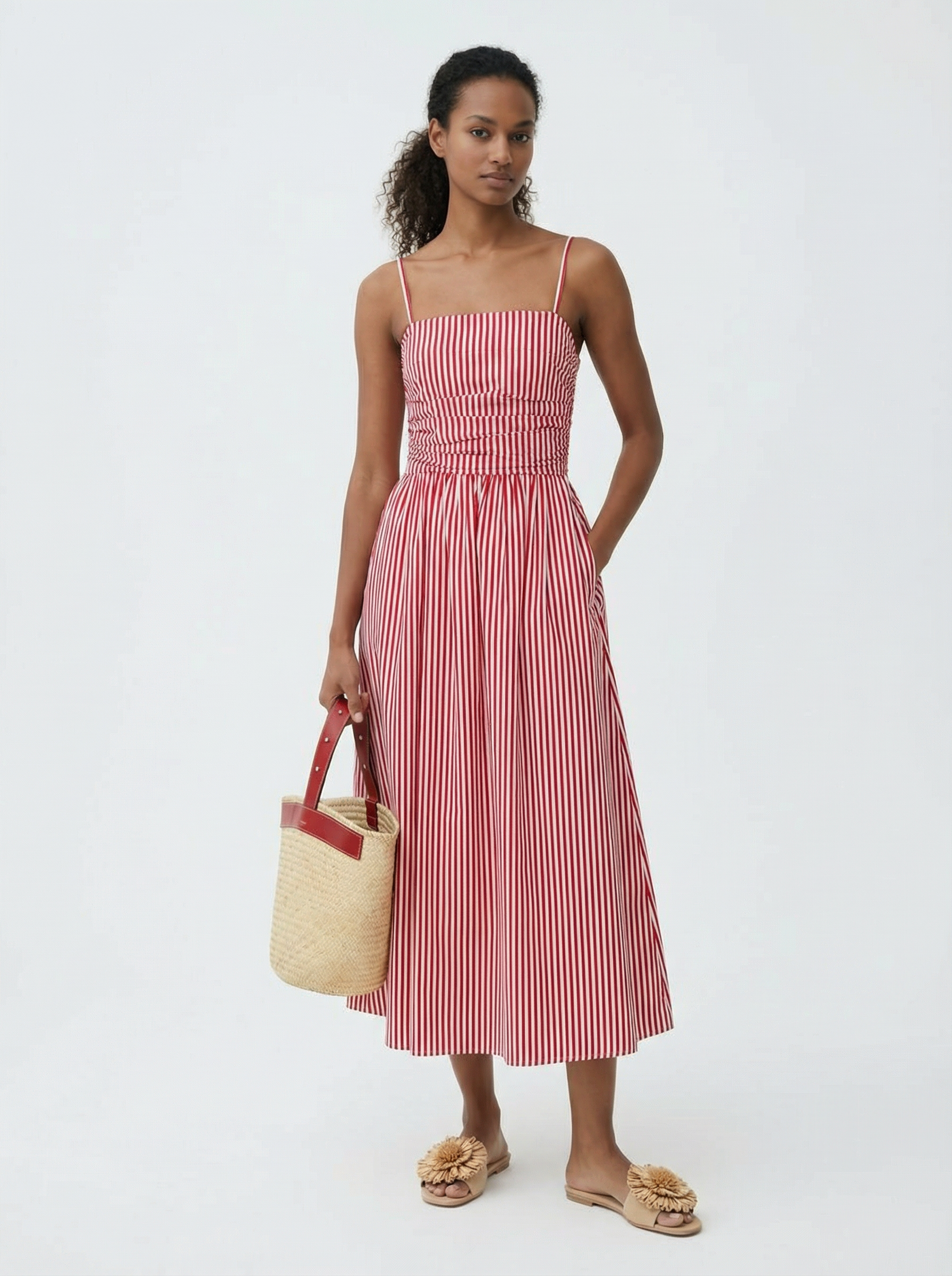 Milli Red Stripes Dress