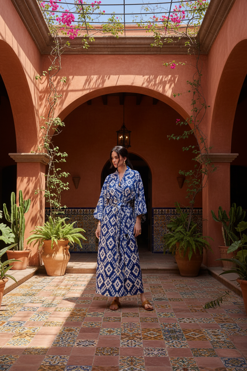 Mombasa Blue Kimono