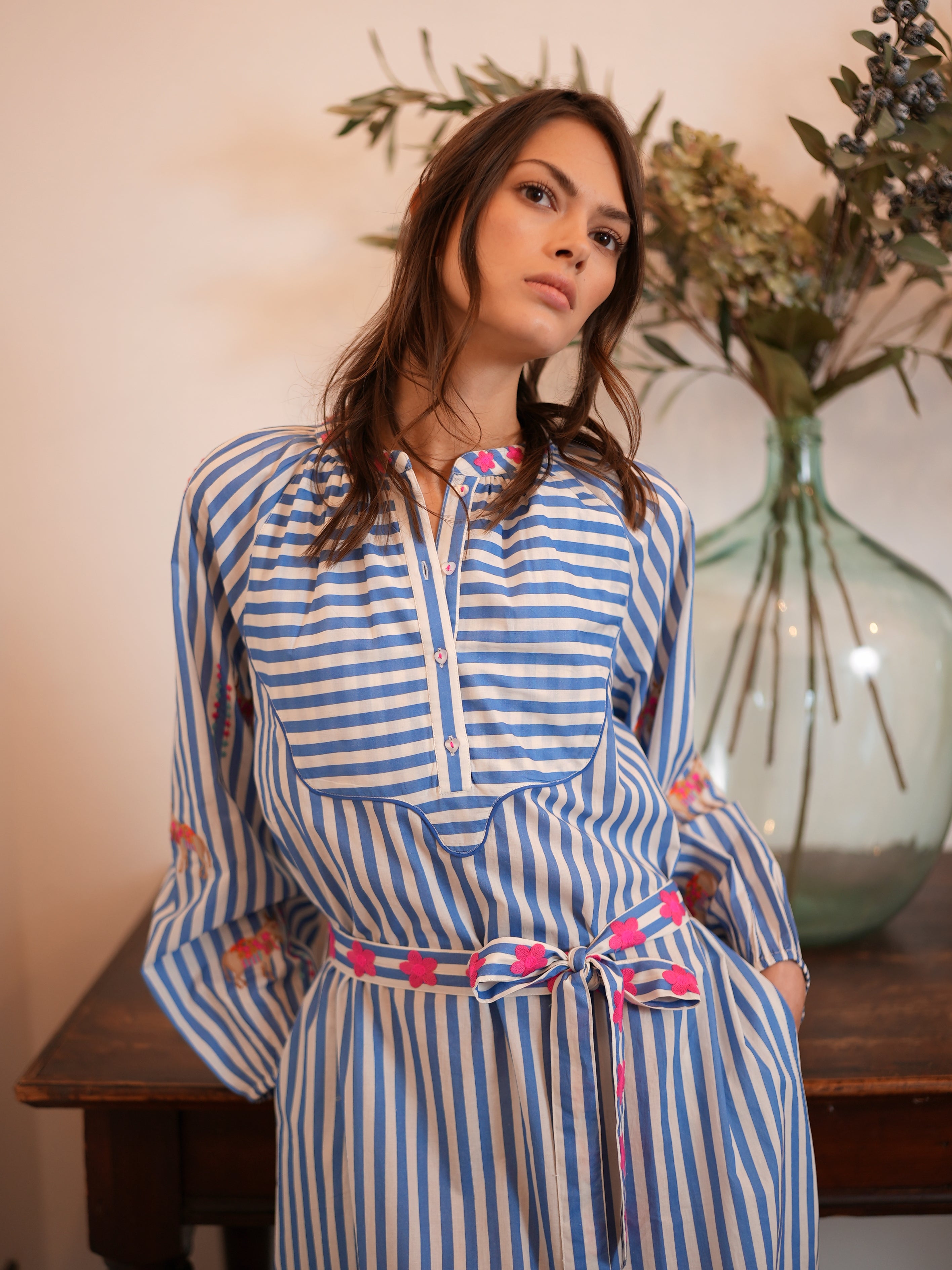 Hellebore Blue Donkey Kaftan