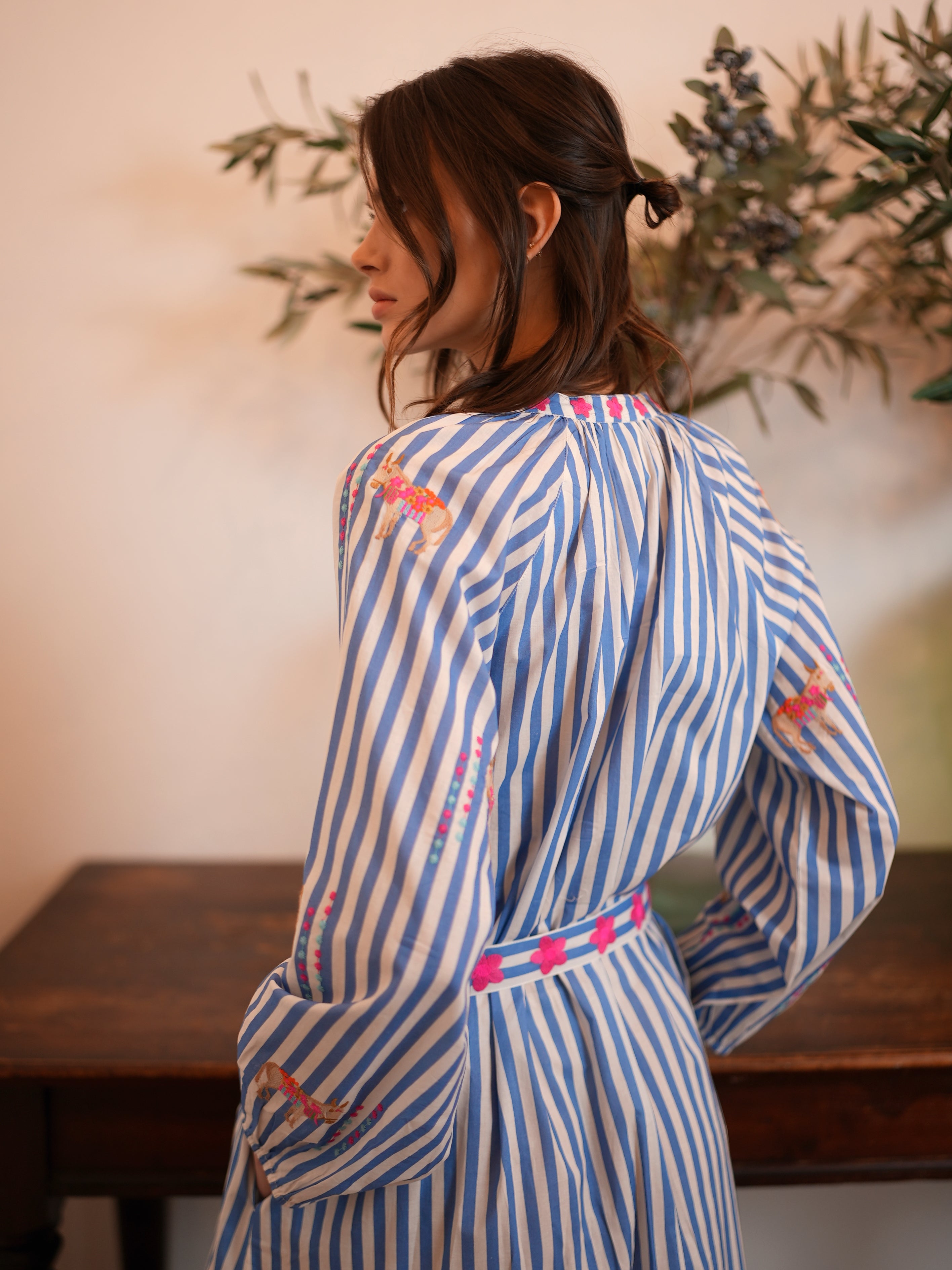 Hellebore Blue Donkey Kaftan