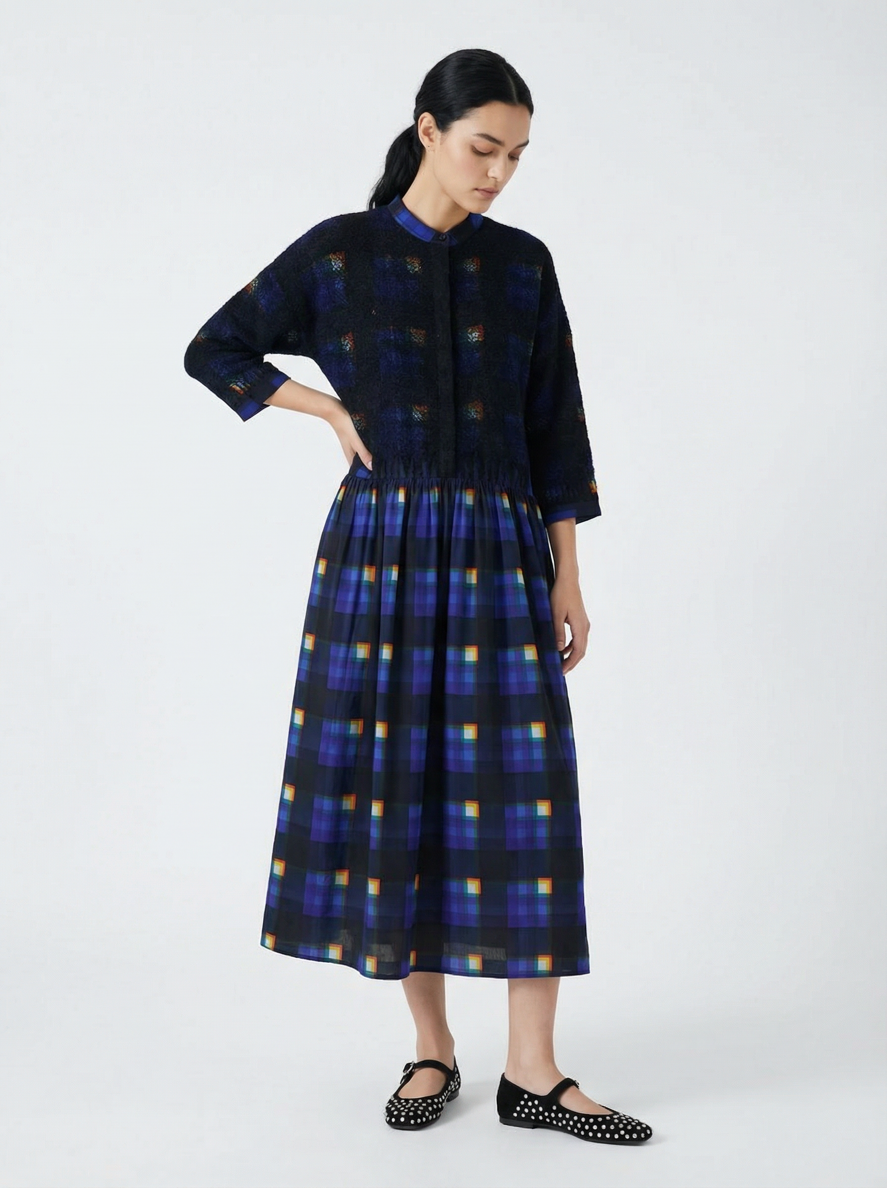 Nour Dress Abstraction - Multicolor