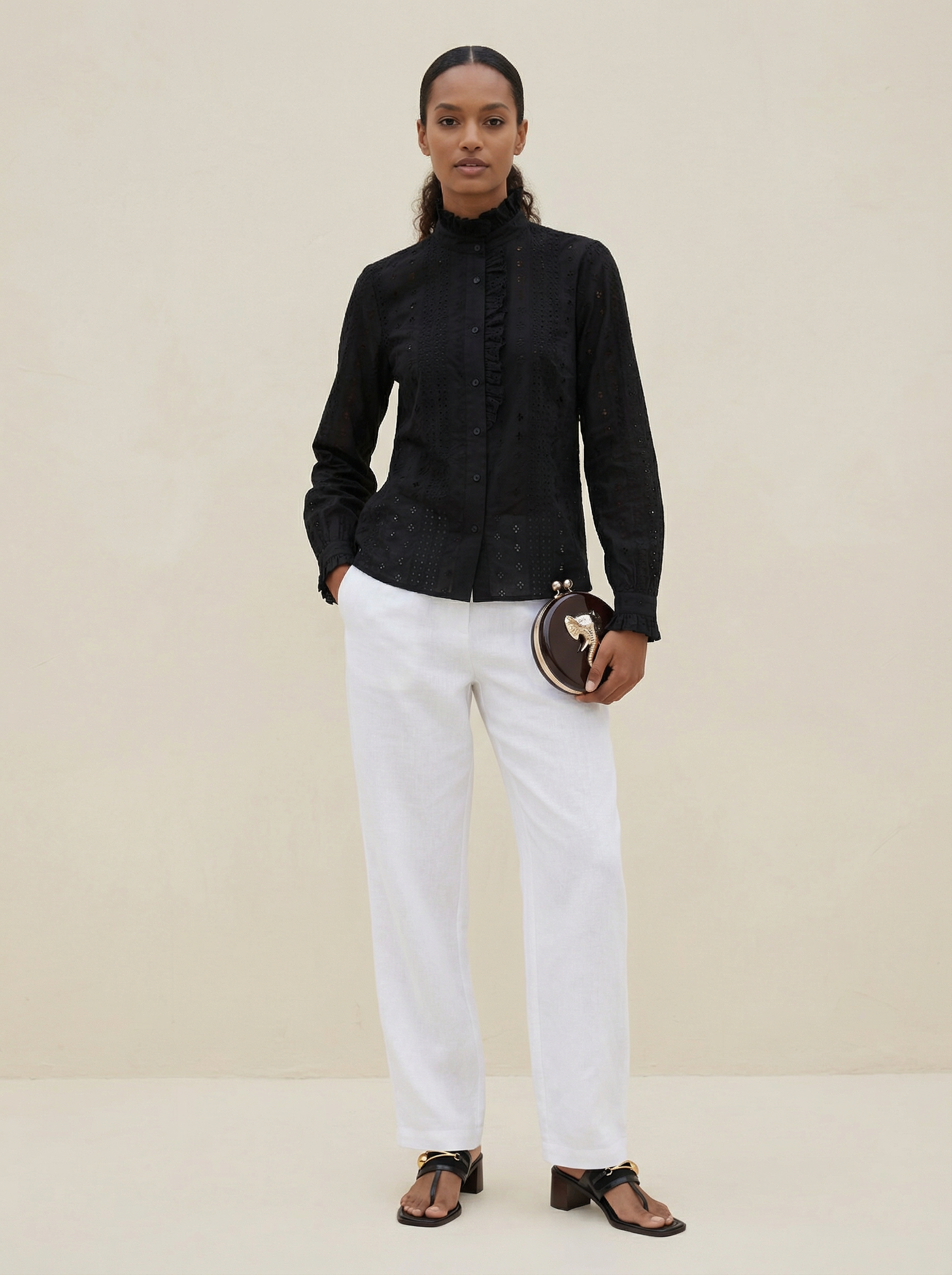 Olivia Rechelier Black Blouse