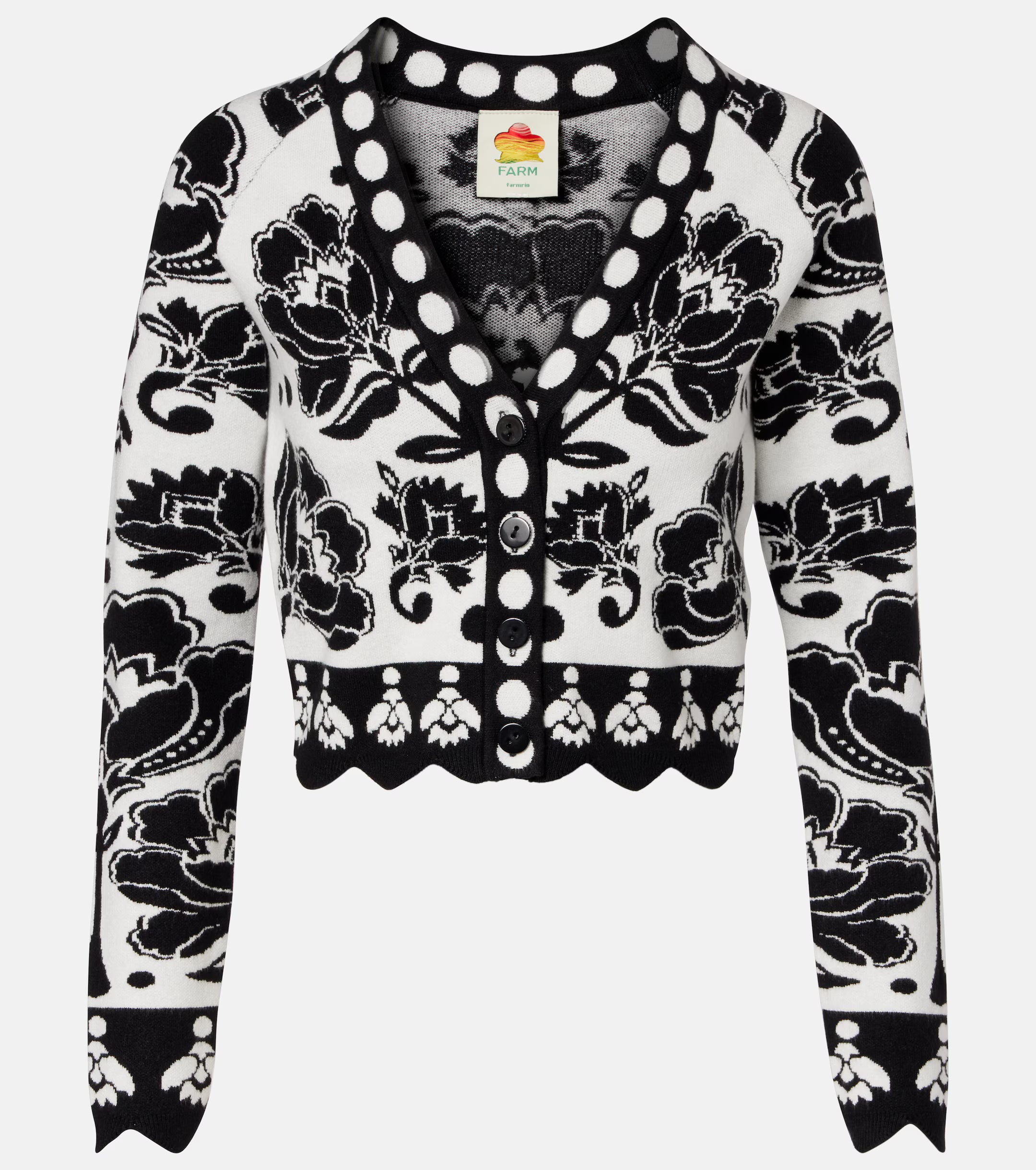 Floral Arabesque Knit Top