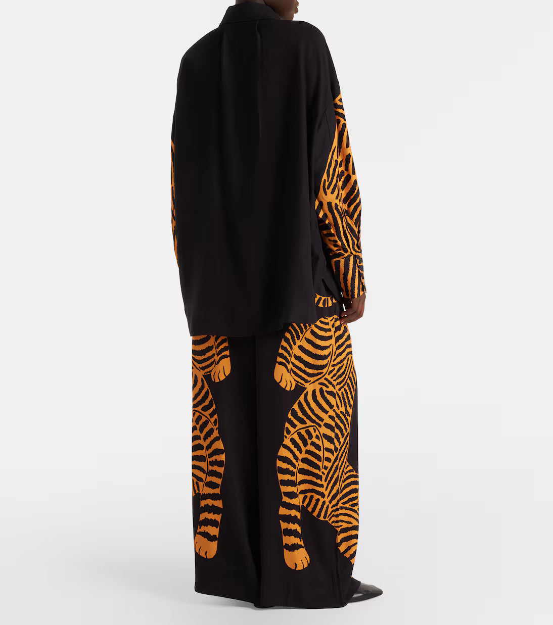 Black Tiger Wide Leg Pants