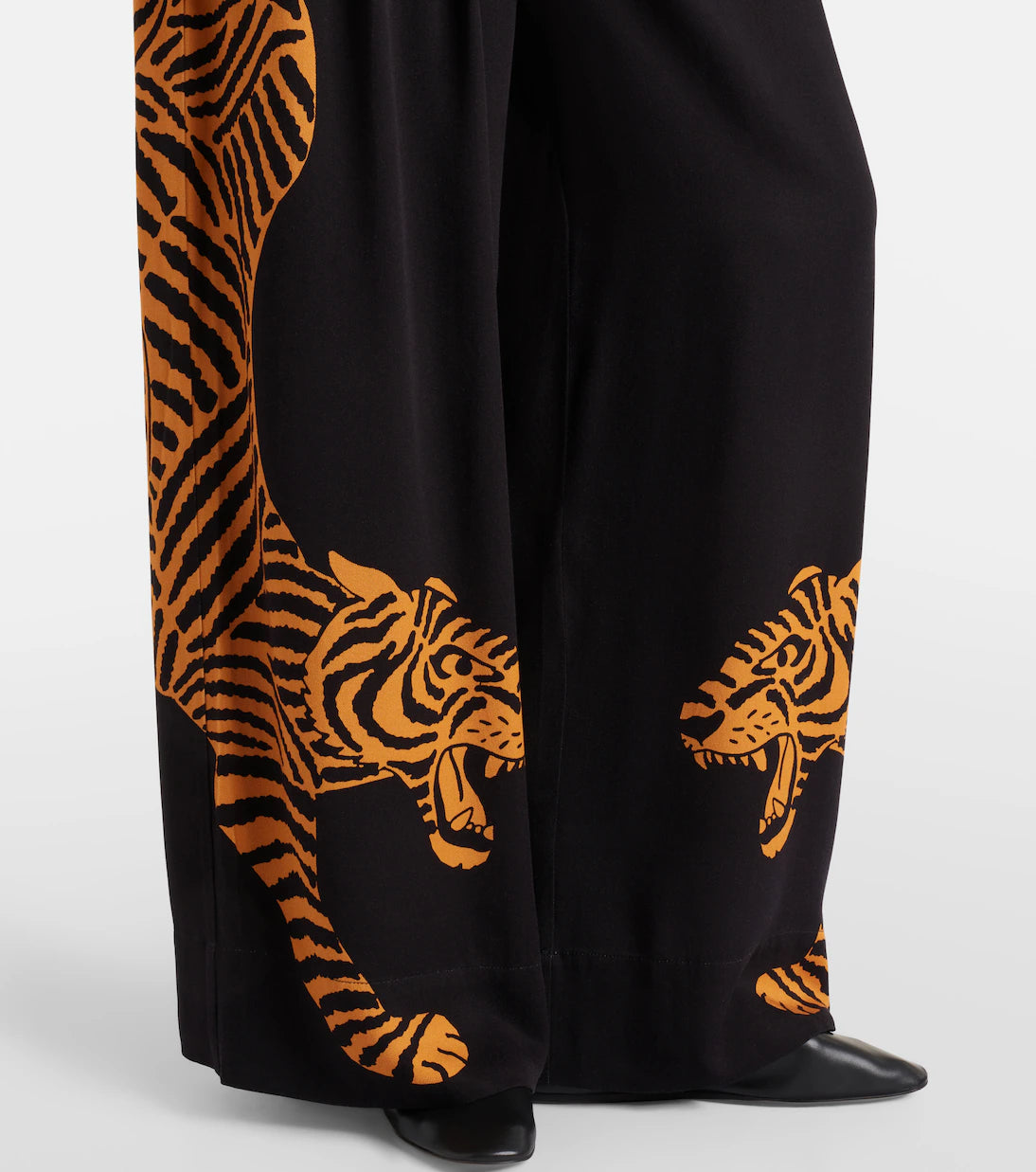 Black Tiger Wide Leg Pants