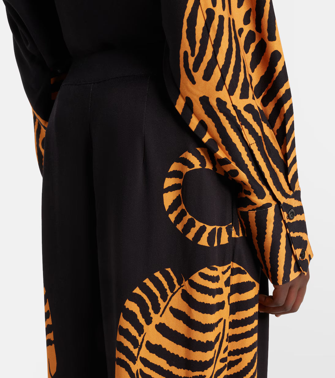 Black Tiger Wide Leg Pants