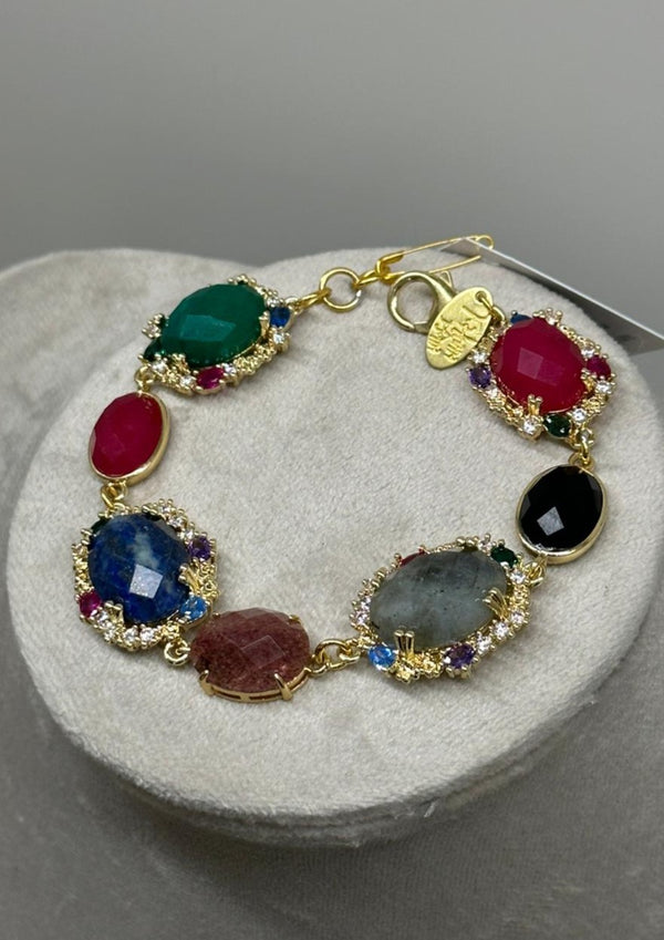 Bracelet With Crystals Blue