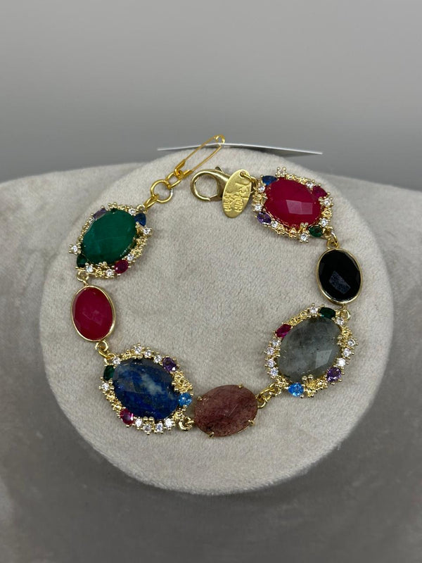 Bracelet With Crystals Blue