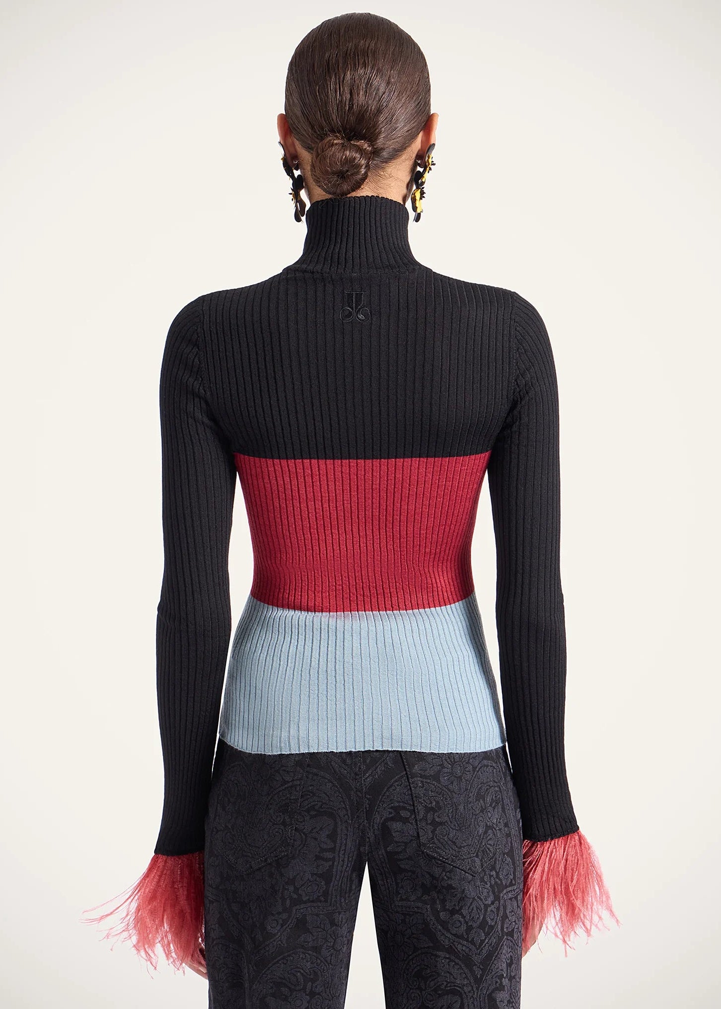 Black Multi High Kick Top