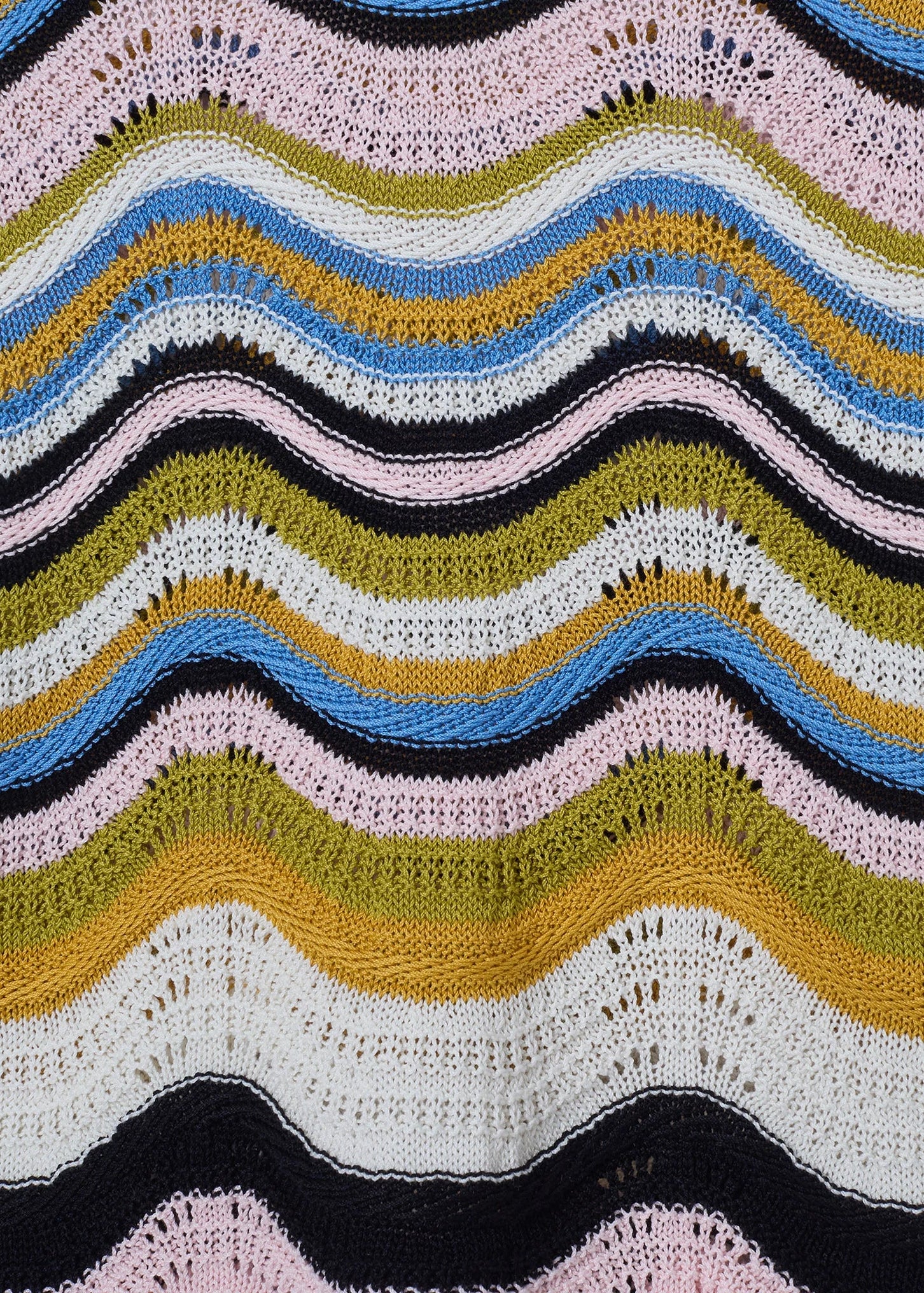 Chevron Multicolor Crop Sweater