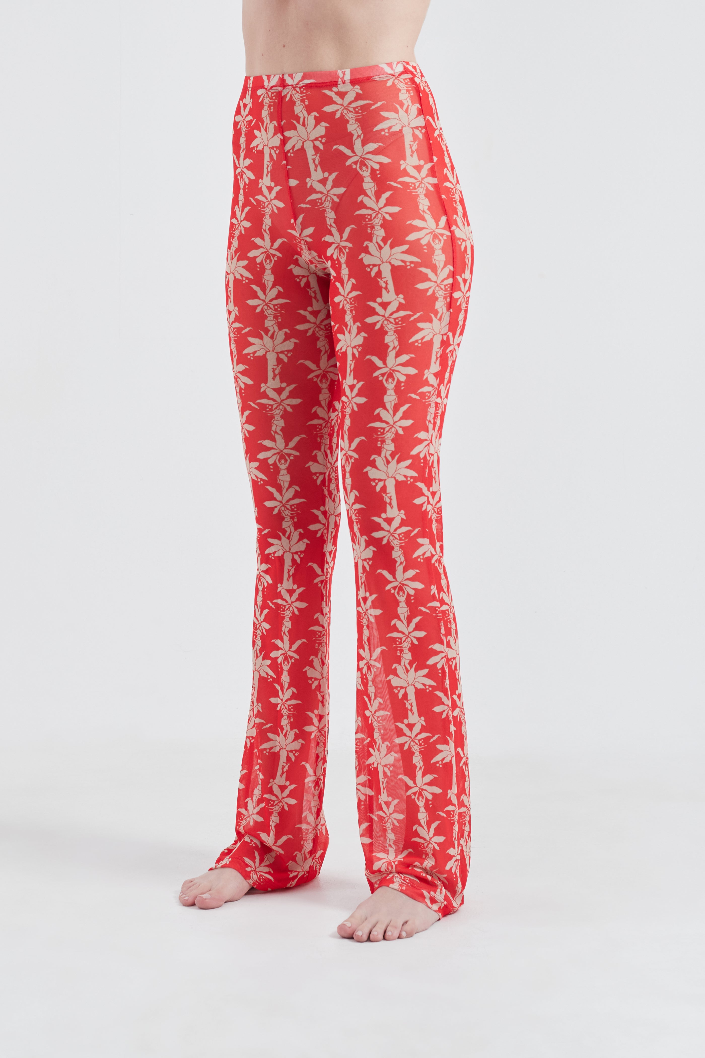 Red Fauna and Flora Laura Pants