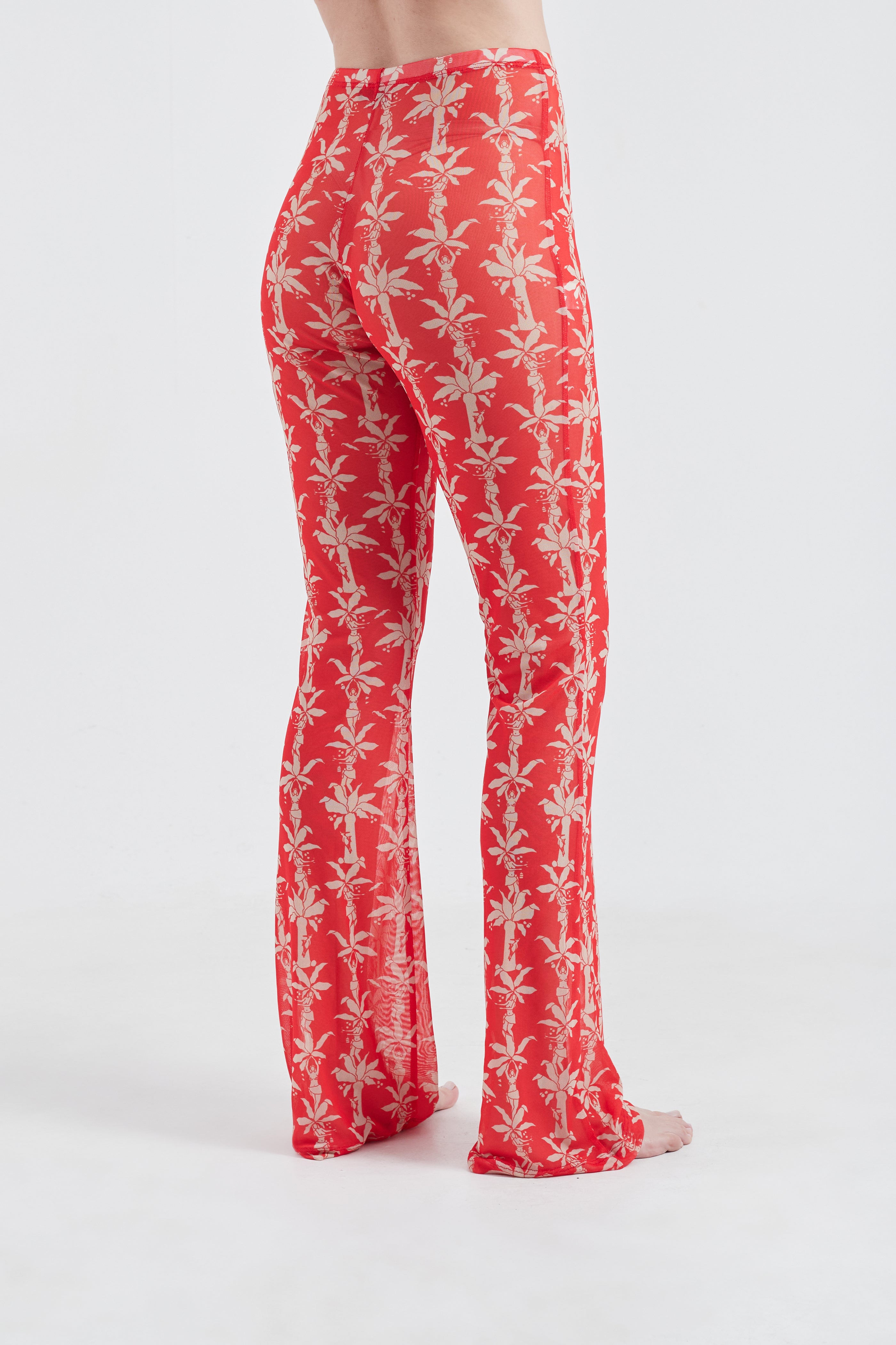 Red Fauna and Flora Laura Pants