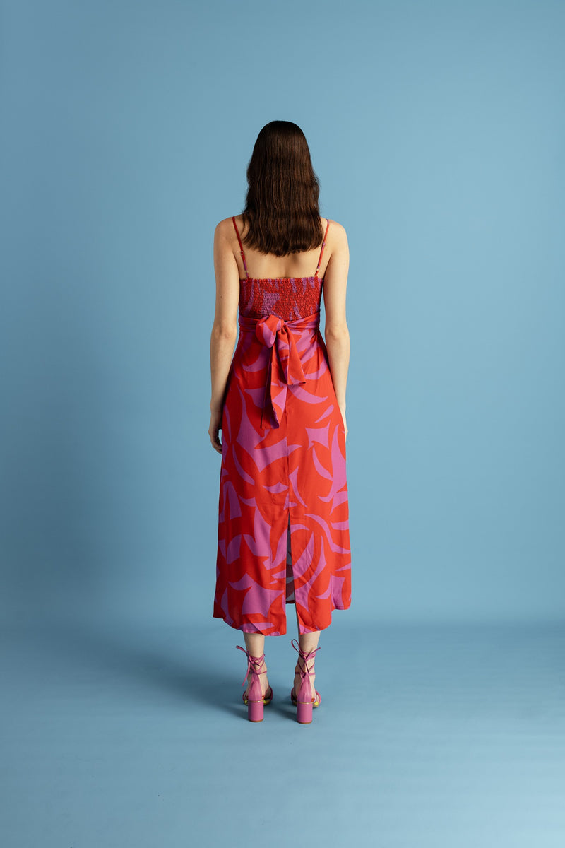 Cala de la Cruz-Sabina Gammimaagenta Dress-Justbrazil