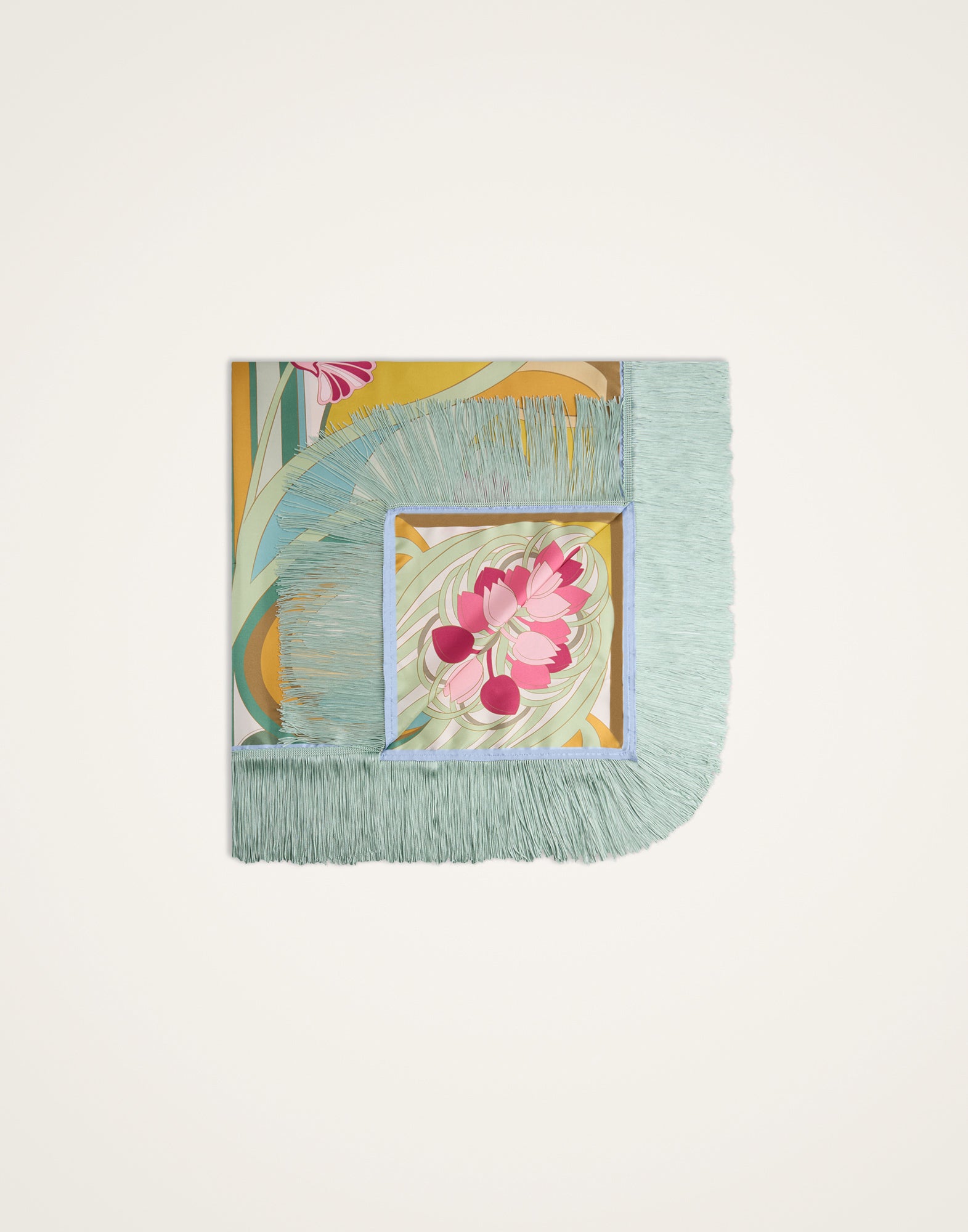 Tulip Reversible Fringe Carre Scarf