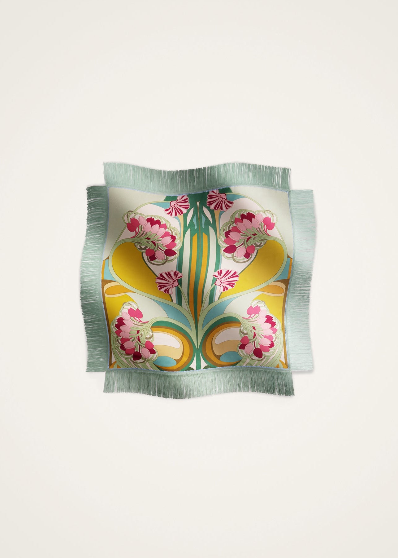 Tulip Reversible Fringe Carre Scarf