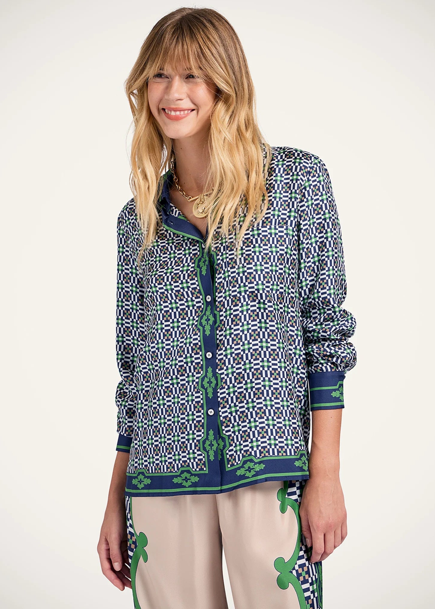 Mariposa Placée Green Boy Shirt