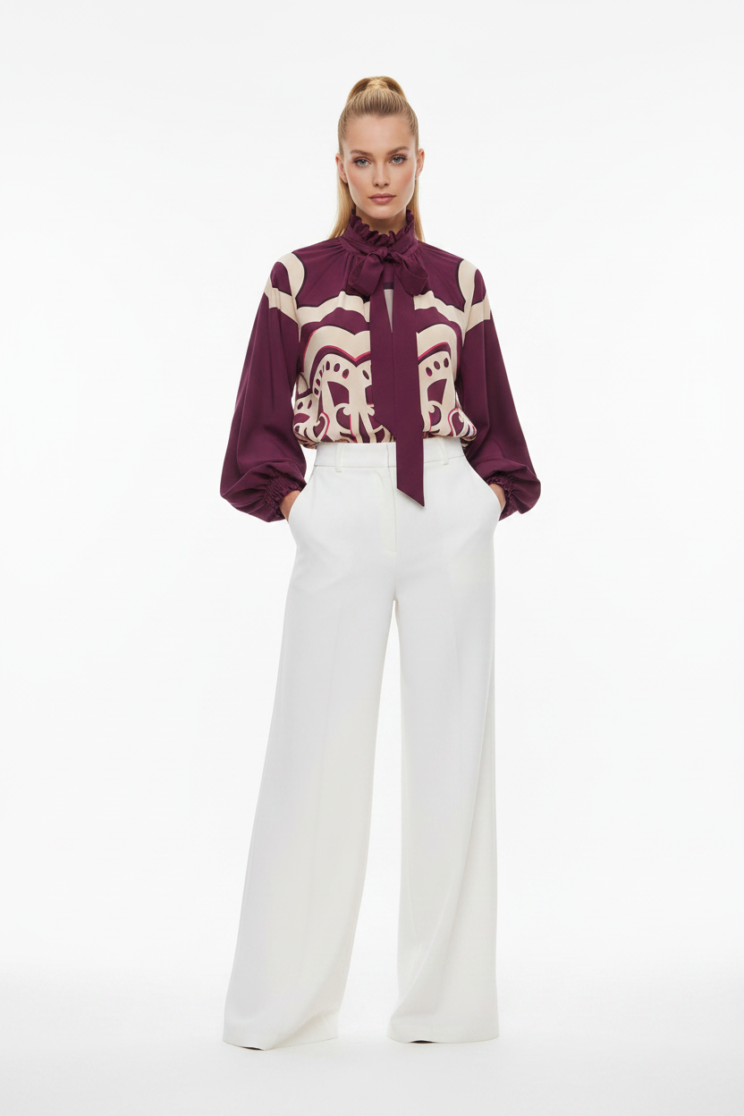 Cerere Fan Placée Blouse