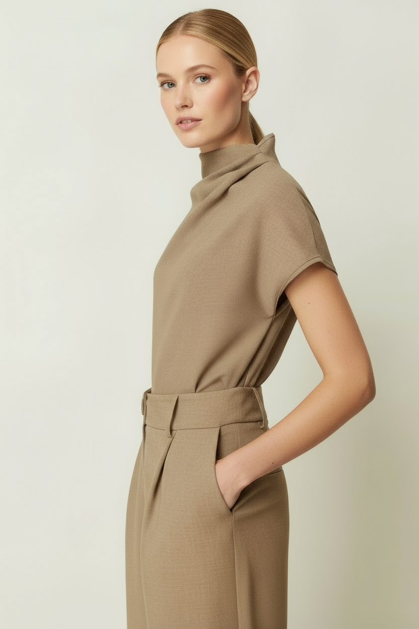 Signature Top Beige