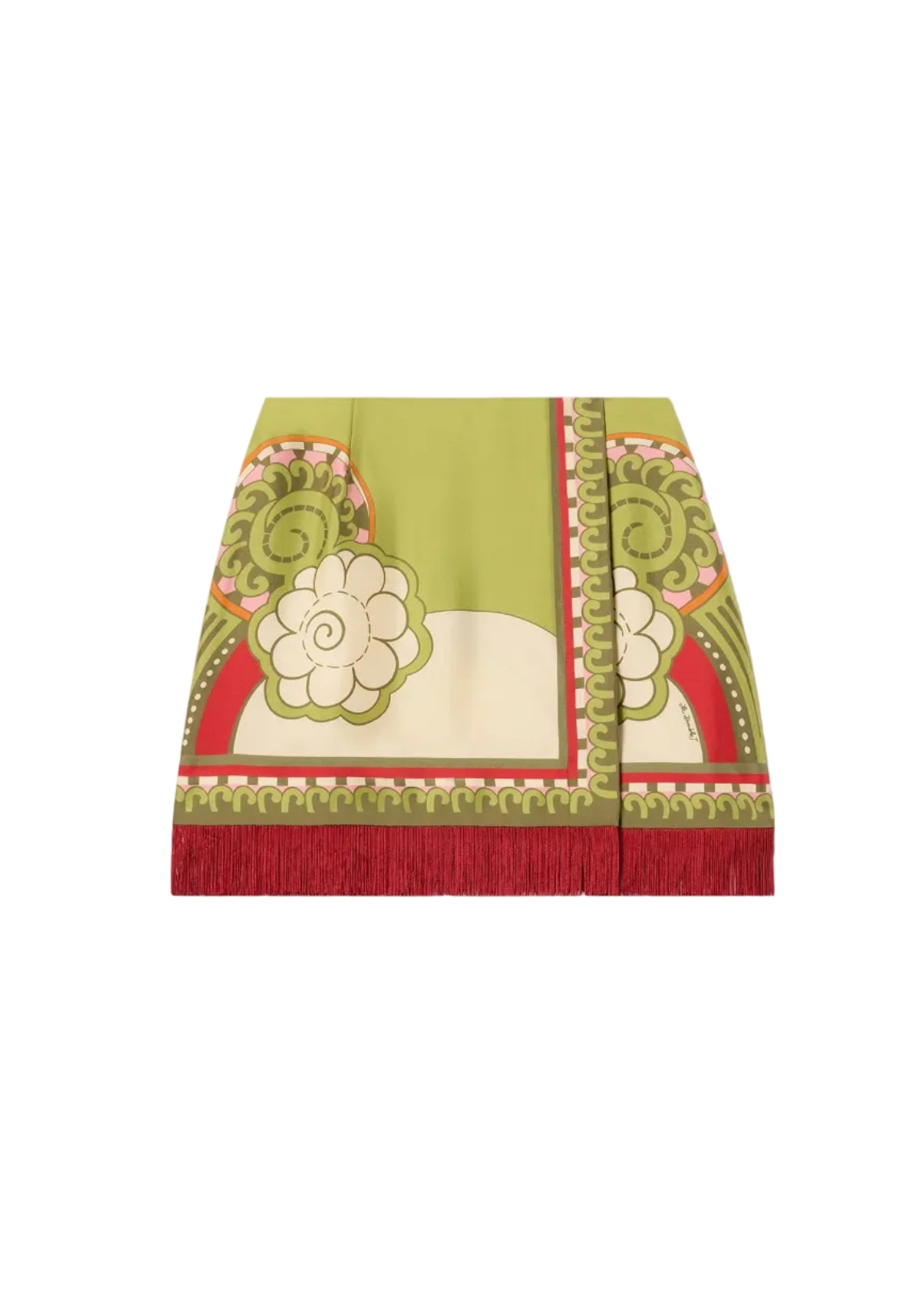 Foulard Mini Skirt With Fringes