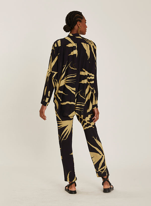Elastic Waistband Reflection Pants