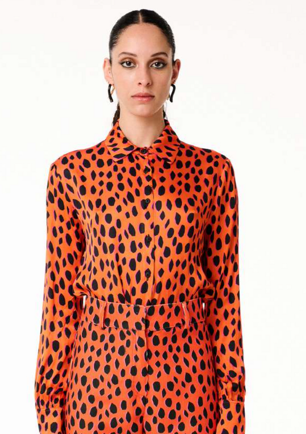 ANNIE P-PELLE ORANGE CLASSIC SHIRT-JUST BRAZIL