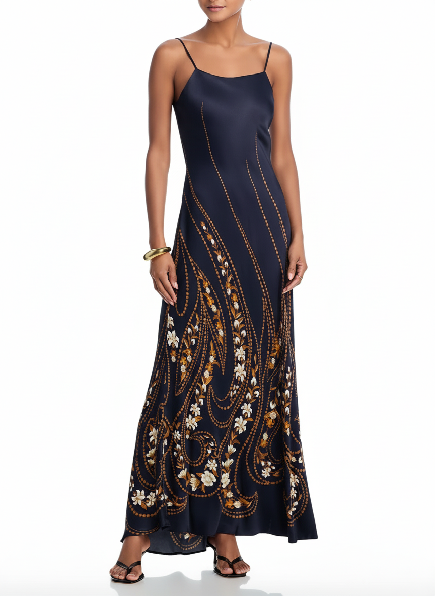 Garden Silhouette Black Slip