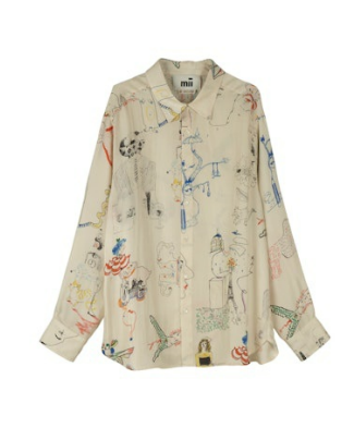 Irfan Shirt Surrealiste - Cream