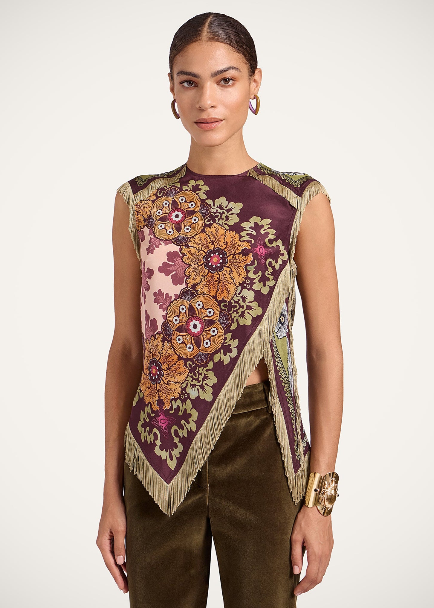 Scarf Top Bounty Placée Burgundy
