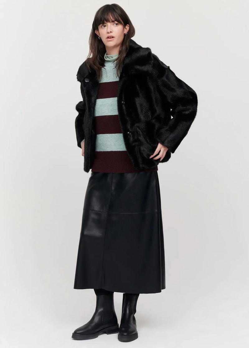 Traci Coat Mink Black