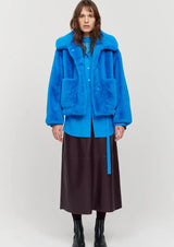 Traci Coat Azure Blue