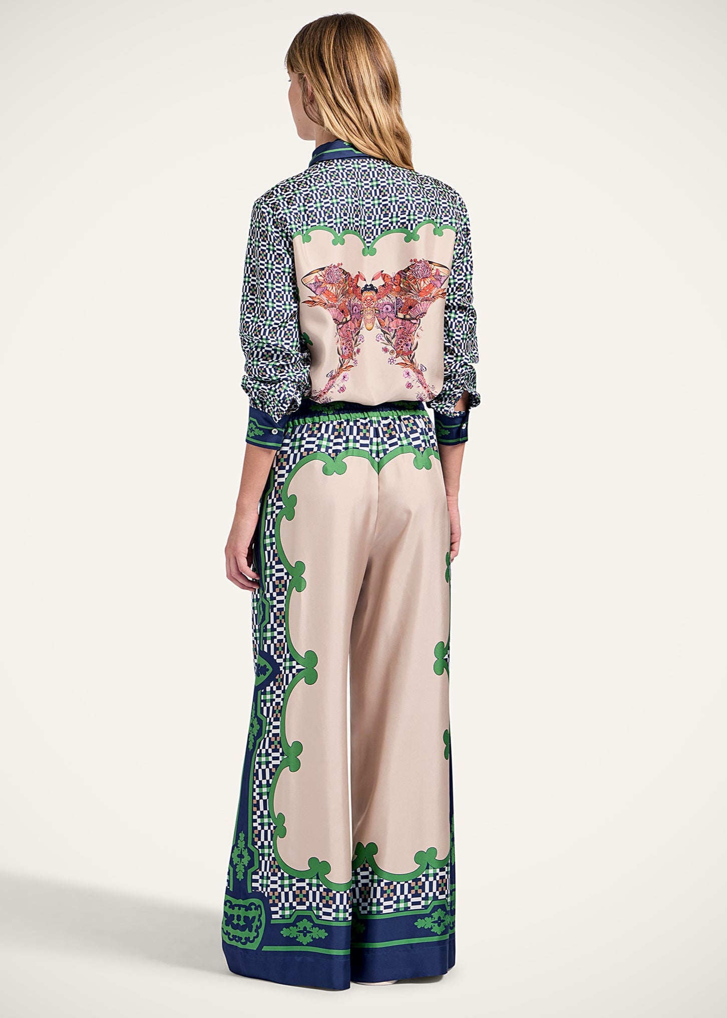 Mariposa Placée Green Palazzo Pants
