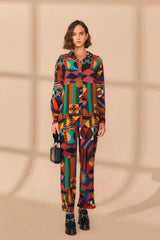 Tropical Shapes Multicolor Pants