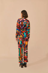 Tropical Shapes Multicolor Pants