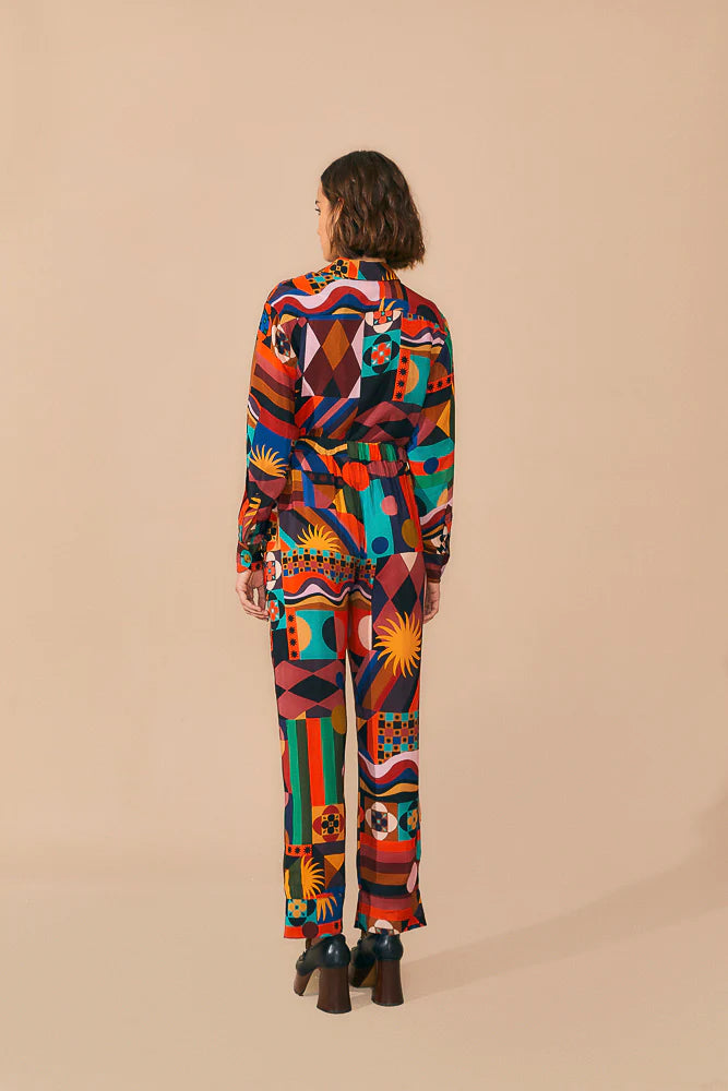 Tropical Shapes Multicolor Pants