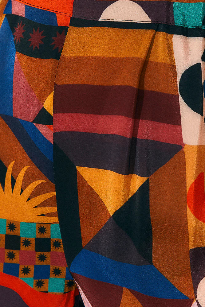 Tropical Shapes Multicolor Pants