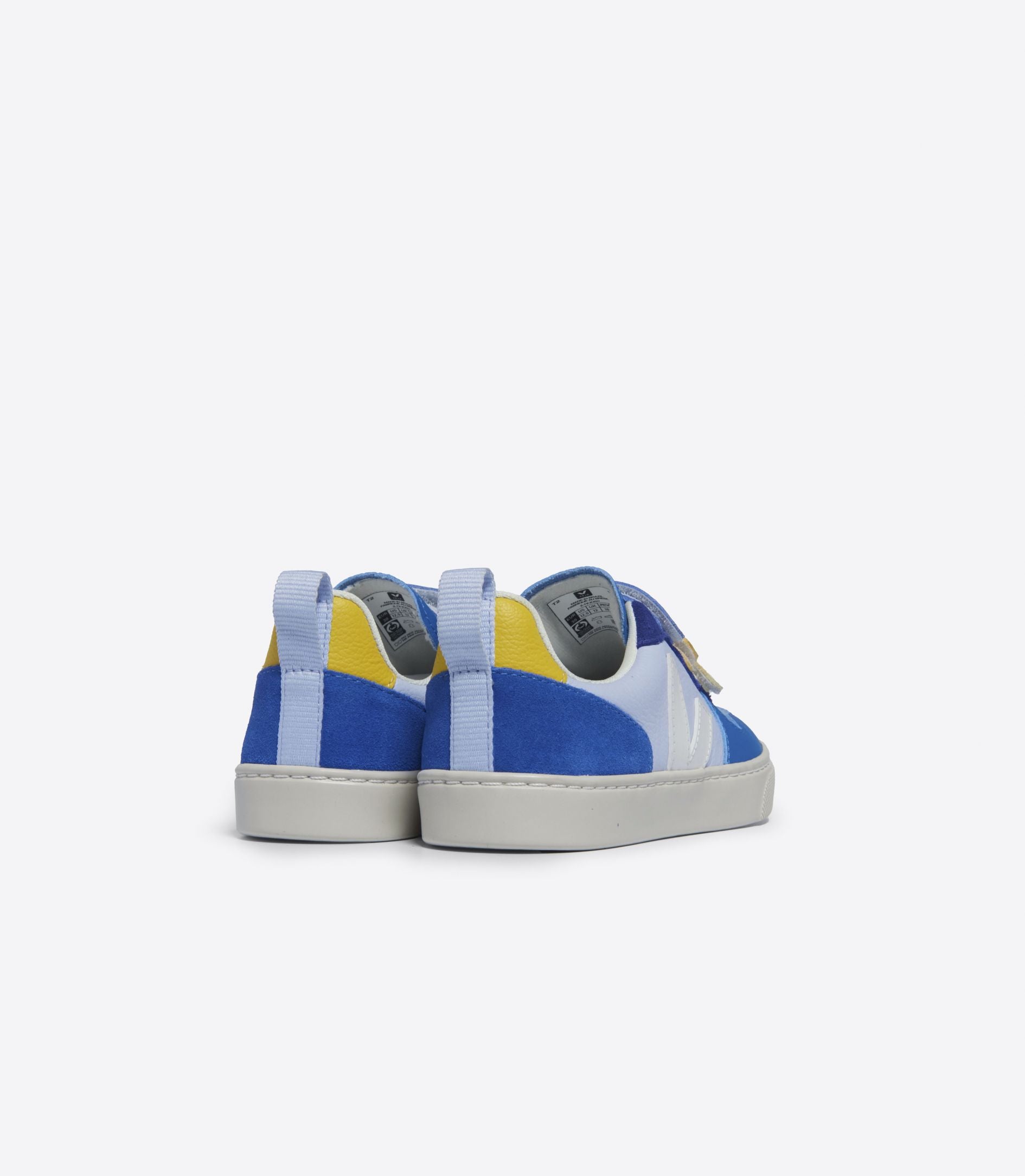 Veja-Small V-10 Chromefree Leather Multico-Swan_White-Justbrazil