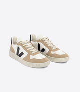 V-10 Chromefree Leather Extra-White_Black_Sahara
