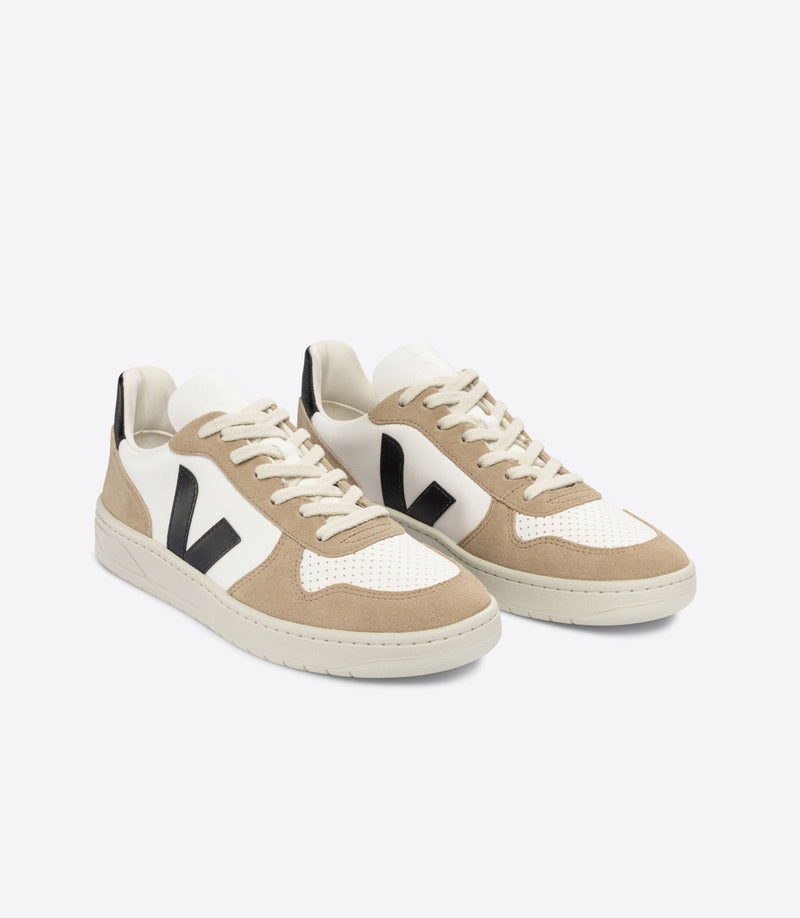 V-10 Chromefree Leather Extra-White_Black_Sahara
