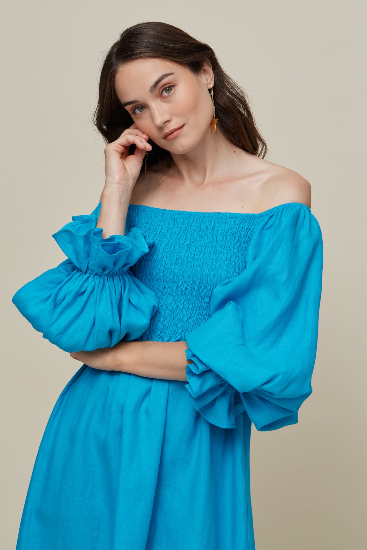 Hortencia Turquoise Dress