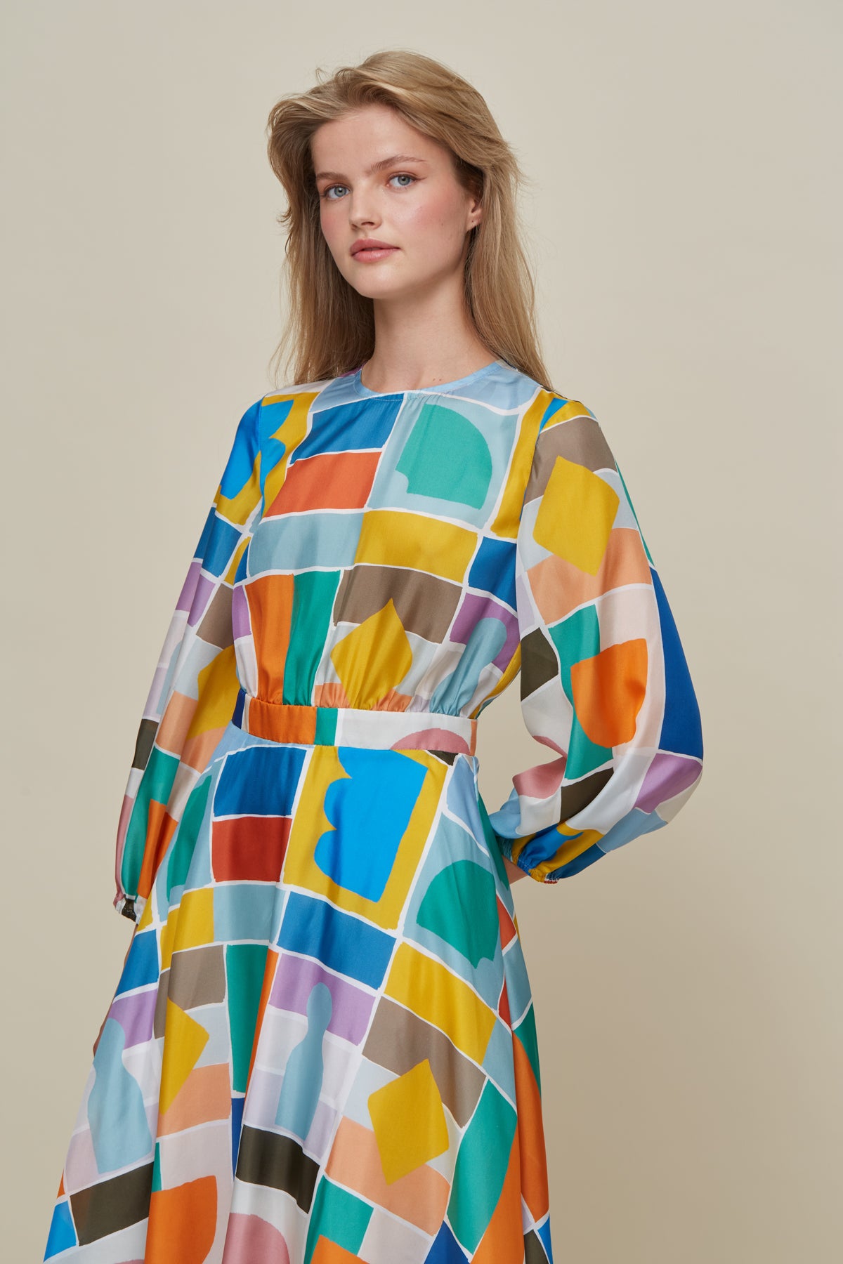 GALERIA-ROSE GAME SILK DRESS-JUST BRAZIL 