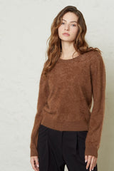 Absolut cashmere-Cerena Camel Blouse-Justbrazil