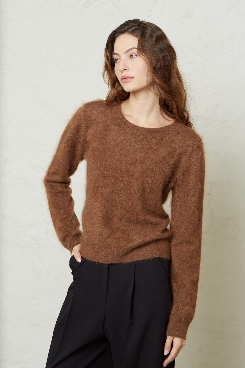 Absolut cashmere-Cerena Camel Blouse-Justbrazil