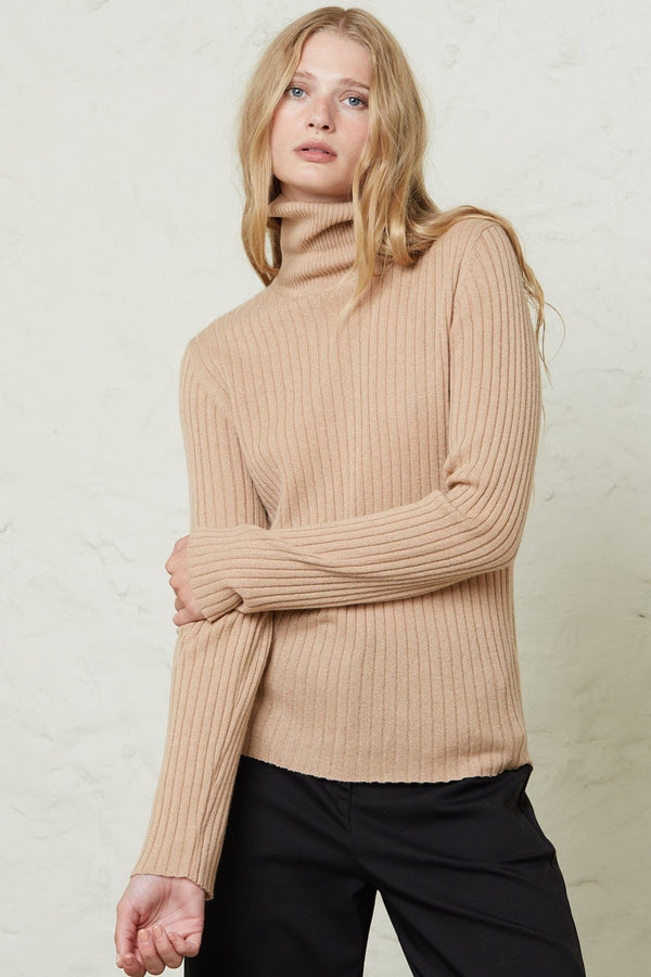 Absolut cashmere-Aline Camel Blouse-Justbrazil