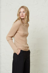 Absolut cashmere-Aline Camel Blouse-Justbrazil
